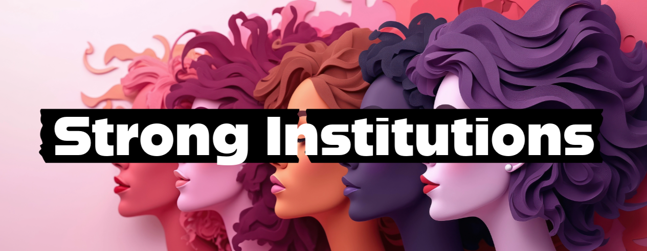 Strong Institutions campaign header illustration